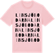Pink Cotton t-shirt med Linsjöbodarna ordlek t-shirt