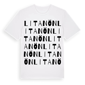 Litanön ordlek t-shirt – ekologisk bomull t-shirt från Pinshirt