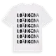 White t-shirt med Loängena ordlek t-shirt