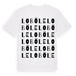 Loböle ordlek t-shirt – ekologisk bomull t-shirt från Pinshirt