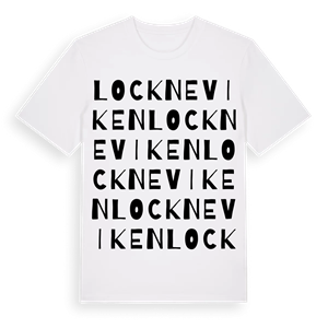 Lockneviken ordlek t-shirt – ekologisk bomull t-shirt från Pinshirt