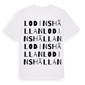 Lodinshällan ordlek t-shirt – ekologisk bomull t-shirt från Pinshirt