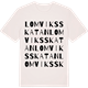 Vintage White t-shirt med Lomviksskatan ordlek t-shirt