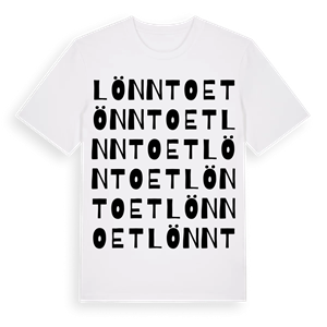 Lönntoet ordlek t-shirt – ekologisk bomull t-shirt från Pinshirt