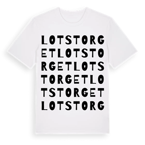 Lotstorget ordlek t-shirt – ekologisk bomull t-shirt från Pinshirt