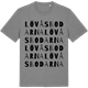 Mid Heather Gray t-shirt med Lövåsbodarna ordlek t-shirt