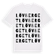 White t-shirt med Lövberget ordlek t-shirt