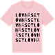 Pink Cotton t-shirt med Lövnäset ordlek t-shirt