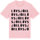 Pink Cotton t-shirt med Lövsjön ordlek t-shirt