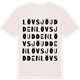 Vintage White t-shirt med Lövsjöudden ordlek t-shirt