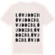 Vintage White t-shirt med Lövudden ordlek t-shirt
