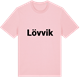 Pink Cotton t-shirt med Lövvik fetstil t-shirt
