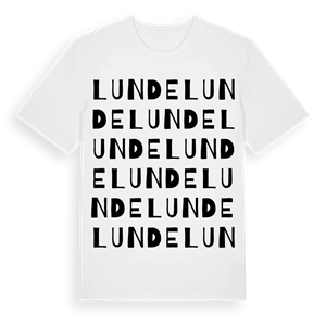 Lunde ordlek t-shirt – ekologisk bomull t-shirt från Pinshirt
