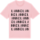 Pink Cotton t-shirt med Lunne ordlek t-shirt