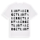 White t-shirt med Luntaberget ordlek t-shirt