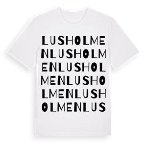 Lusholmen ordlek t-shirt – ekologisk bomull t-shirt från Pinshirt
