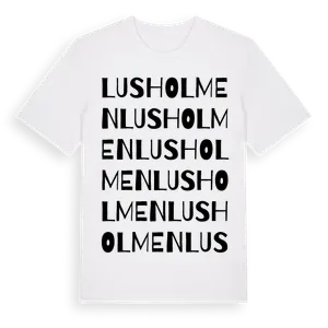 Lusholmen ordlek t-shirt – ekologisk bomull t-shirt från Pinshirt