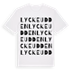 Lyckeudden ordlek t-shirt
