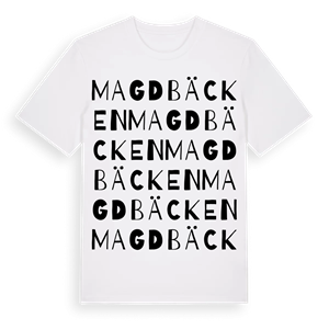 Magdbäcken ordlek t-shirt – ekologisk bomull t-shirt från Pinshirt