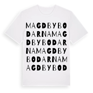 Magdbybodarna ordlek t-shirt – ekologisk bomull t-shirt från Pinshirt