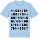 Blue Soul t-shirt med Magdbyn ordlek t-shirt