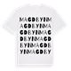 Magdbyn ordlek t-shirt