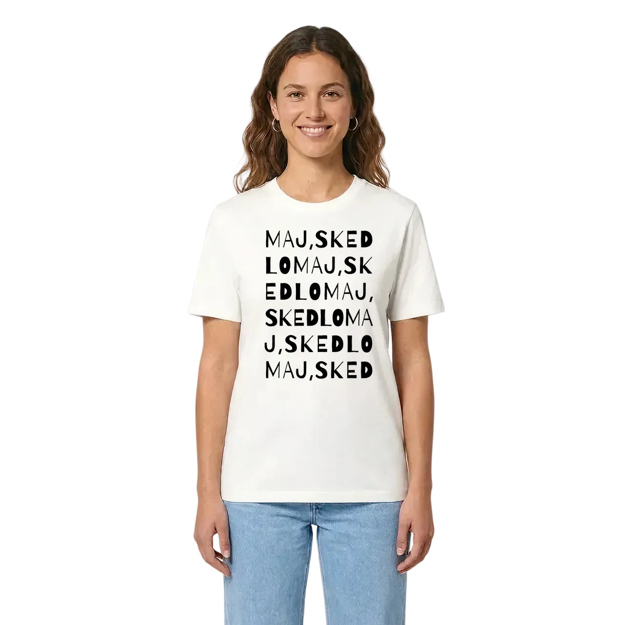 Maj, Skedlo ordlek t-shirt i miljö