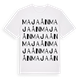White t-shirt med Majaån ordlek t-shirt
