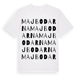 Majbodarna ordlek t-shirt – ekologisk bomull t-shirt från Pinshirt