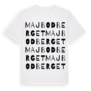 Majbodberget ordlek t-shirt – ekologisk bomull t-shirt från Pinshirt