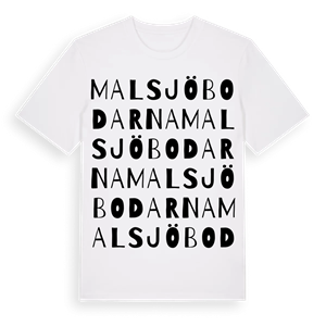 Malsjöbodarna ordlek t-shirt – ekologisk bomull t-shirt från Pinshirt