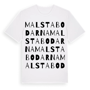 Malstabodarna ordlek t-shirt – ekologisk bomull t-shirt från Pinshirt