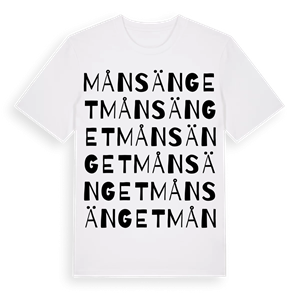 Månsänget ordlek t-shirt – ekologisk bomull t-shirt från Pinshirt