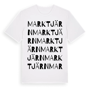Marktjärn ordlek t-shirt – ekologisk bomull t-shirt från Pinshirt
