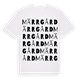 White t-shirt med Märrgård ordlek t-shirt