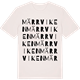 Vintage White t-shirt med Märrviken ordlek t-shirt