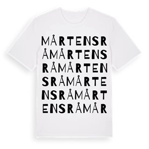 Mårtensrå ordlek t-shirt – ekologisk bomull t-shirt från Pinshirt