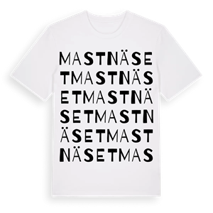 Mastnäset ordlek t-shirt – ekologisk bomull t-shirt från Pinshirt