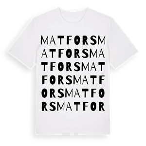 Matfors ordlek t-shirt – ekologisk bomull t-shirt från Pinshirt