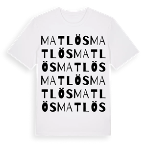 Matlös ordlek t-shirt – ekologisk bomull t-shirt från Pinshirt