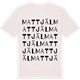 Vintage White t-shirt med Mattjäl ordlek t-shirt