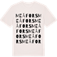 Vintage White t-shirt med Meåfors ordlek t-shirt