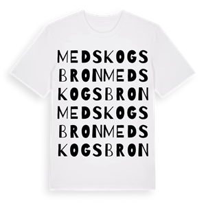 Medskogsbron ordlek t-shirt – ekologisk bomull t-shirt från Pinshirt