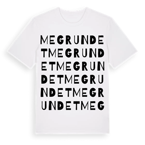 Megrundet ordlek t-shirt – ekologisk bomull t-shirt från Pinshirt