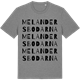 Mid Heather Gray t-shirt med Melandersbodarna ordlek t-shirt