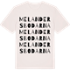 Vintage White t-shirt med Melandersbodarna ordlek t-shirt
