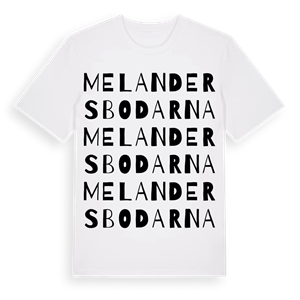 Melandersbodarna ordlek t-shirt – ekologisk bomull t-shirt från Pinshirt