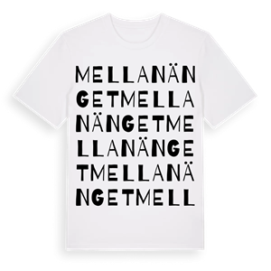 Mellanänget ordlek t-shirt – ekologisk bomull t-shirt från Pinshirt