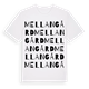 Mellangård ordlek t-shirt