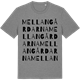 Mid Heather Gray t-shirt med Mellangårdarna ordlek t-shirt